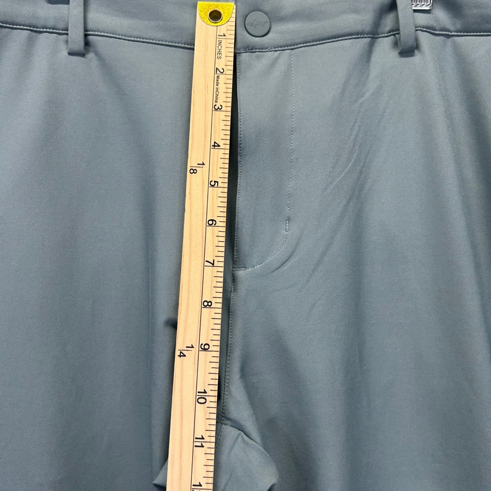 Greg Norman Mens Golf Pants 36x32 Slate Blue Gray Performance Stretch Trousers - Picture 9 of 9